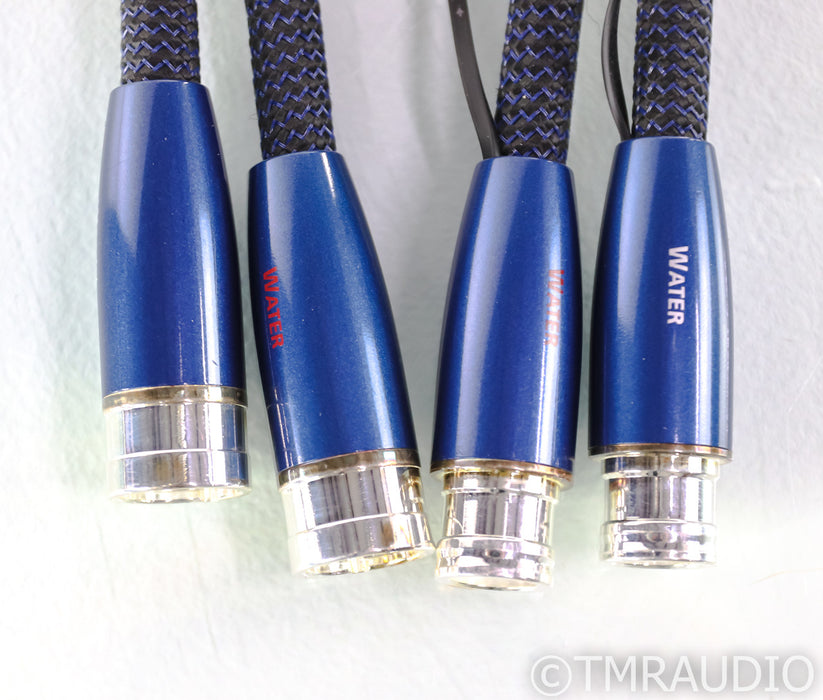 AudioQuest Water XLR Cables; 1m Pair Balanced Interconnects; 72v DBS