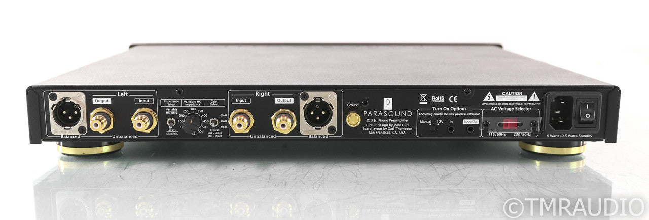 Parasound Halo JC3 Jr. MM / MC Phono Preamplifier; JC-3 Junior; Black
