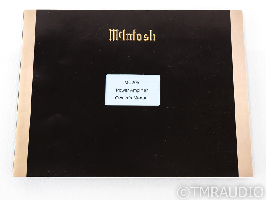 McIntosh MC205 5-Channel Power Amplifier; MC-205