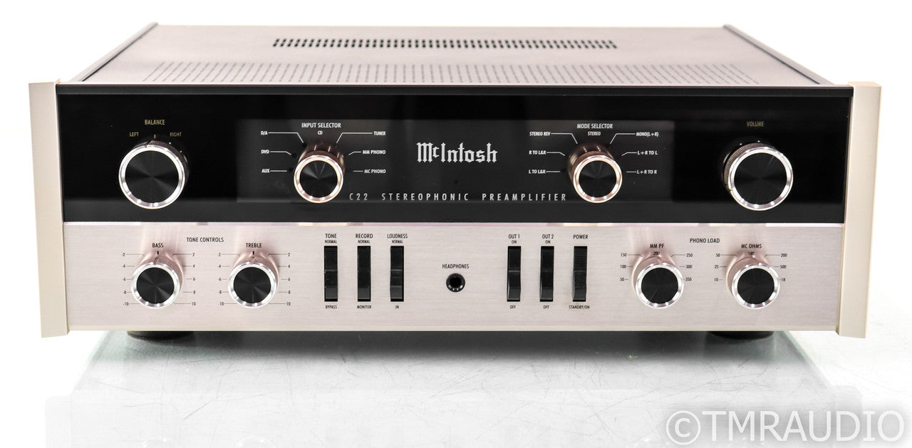 McIntosh C22 MkIV Stereo Tube Preamplifier; C-22; Mark 4; Remote