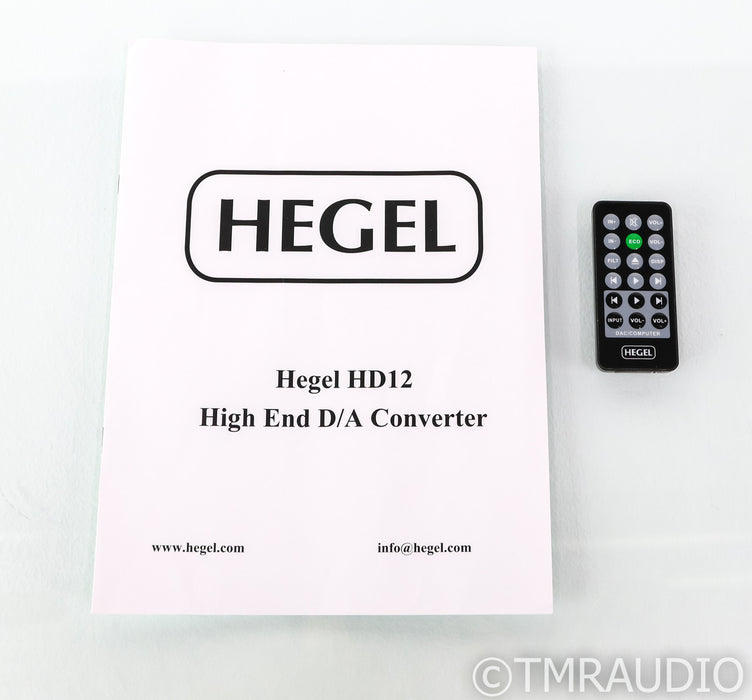 Hegel HD12 DSD DAC; D/A Converter; HD-12; Remote
