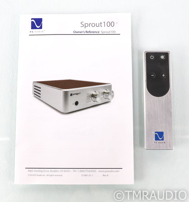 PS Audio Sprout100 Stereo Integrated Amplifier; Bluetooth; Remote (Used)