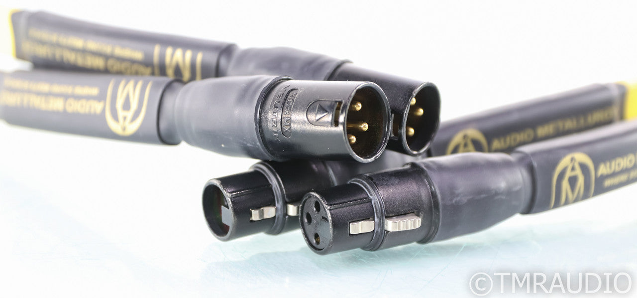 Audio Metallurgy Gold Alloy O XLR Cables; 1.5m Pair Balanced Interconnects; GA-O