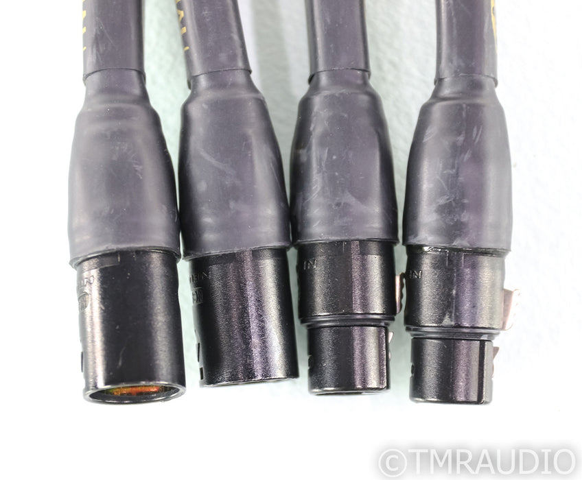 Audio Metallurgy Gold Alloy O XLR Cables; 1.5m Pair Balanced Interconnects; GA-O