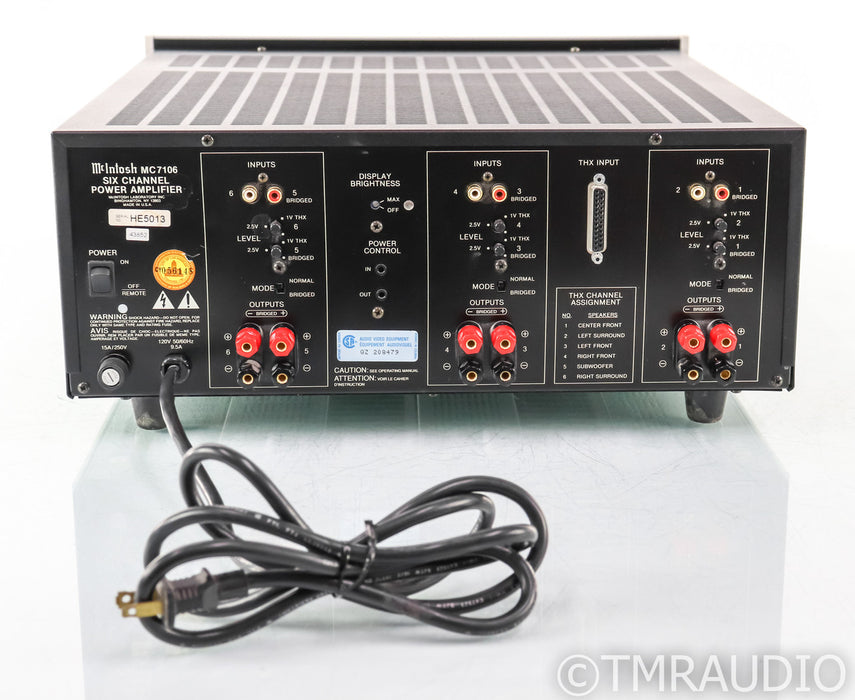McIntosh MC7106 6 Channel Power Amplifier; MC-7106