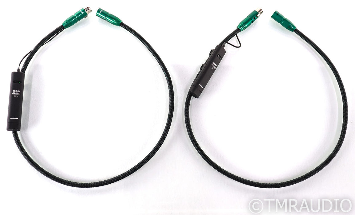 AudioQuest Columbia XLR Cables; 1m Pair Balanced Interconnects; 72v DBS