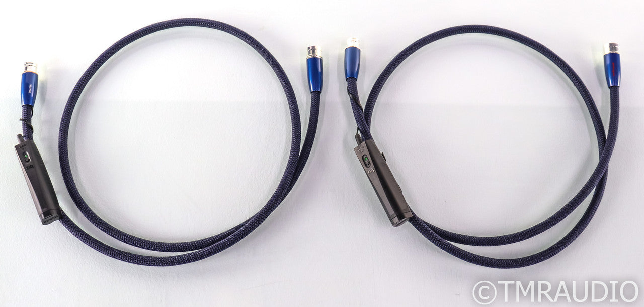 Audioquest Water XLR Cables; 1.5m Pair Balanced Interconnects; 72v DBS
