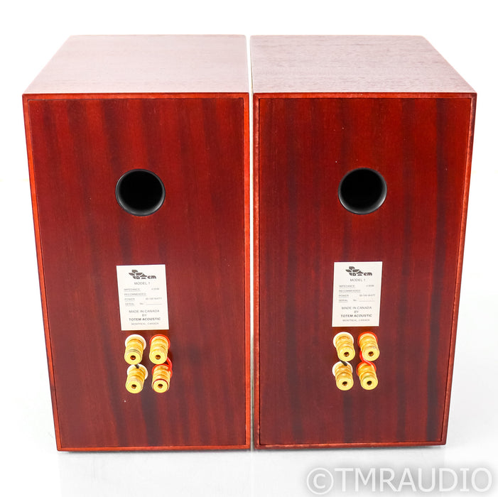 Totem Acoustic Model 1 Bookshelf Speakers; Mahogany Pair; Model One