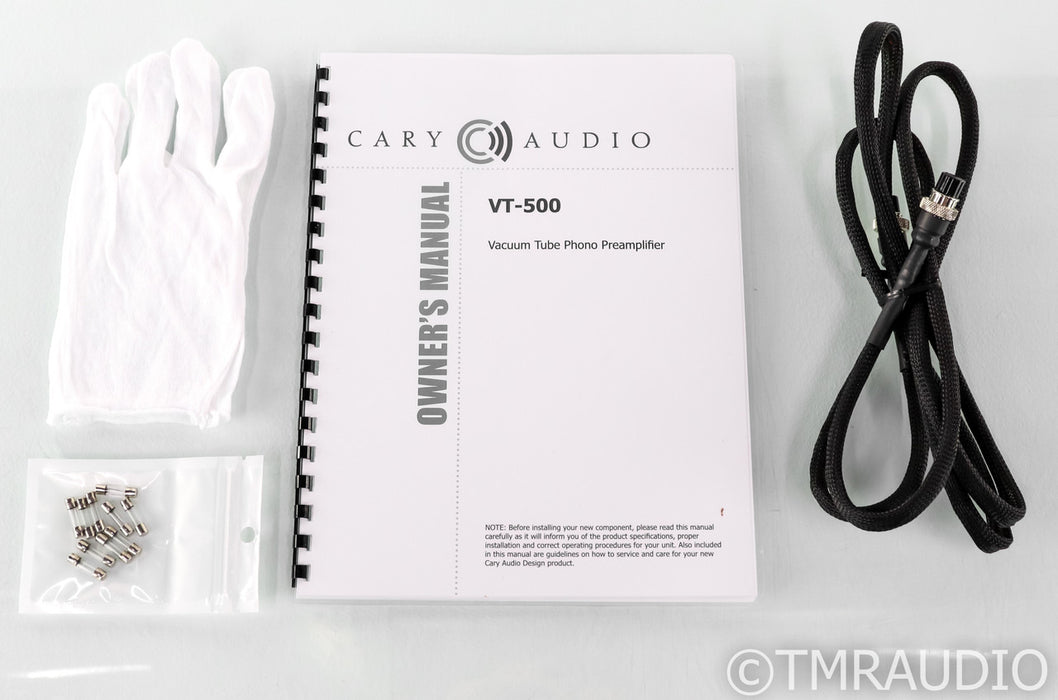 Cary Audio VT-500 Tube MM / MC Phono Preamplifier; VT500; Silver
