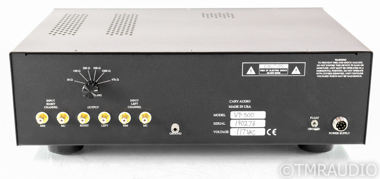 Cary Audio VT-500 Tube MM / MC Phono Preamplifier; VT500; Silver