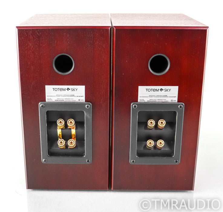 Totem Sky Bookshelf Speakers; Mahogany Pair