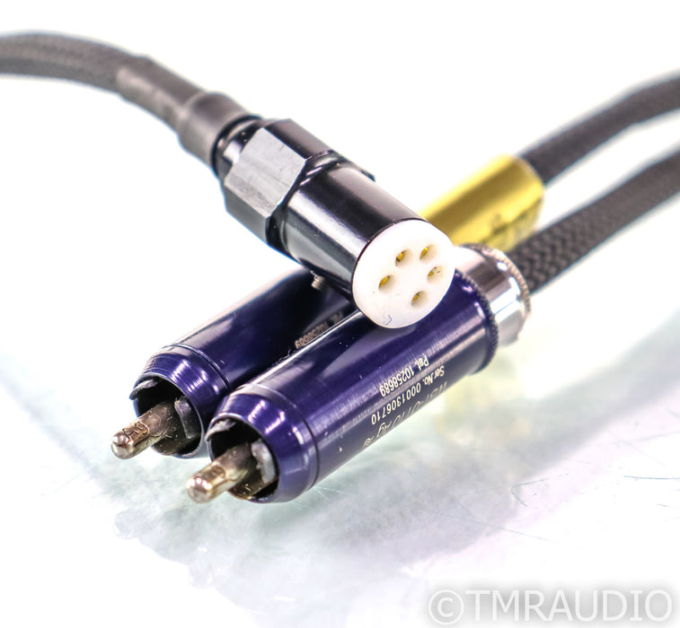 Aural Thrills Audio Silver RCA Active Tonearm Cable; 1m Interconnect