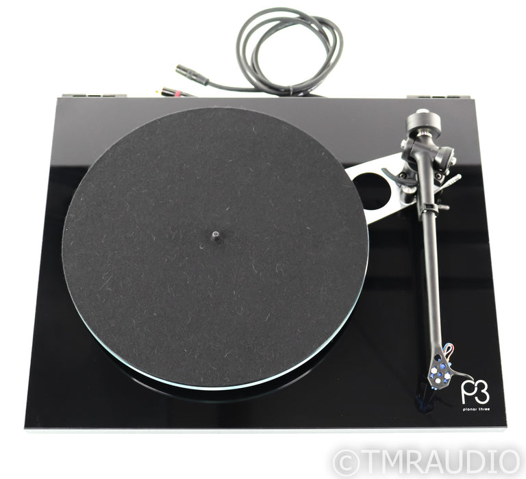 Rega Planar 3 Belt Drive Turntable; P3; Elys 2 MM Cartridge; Black