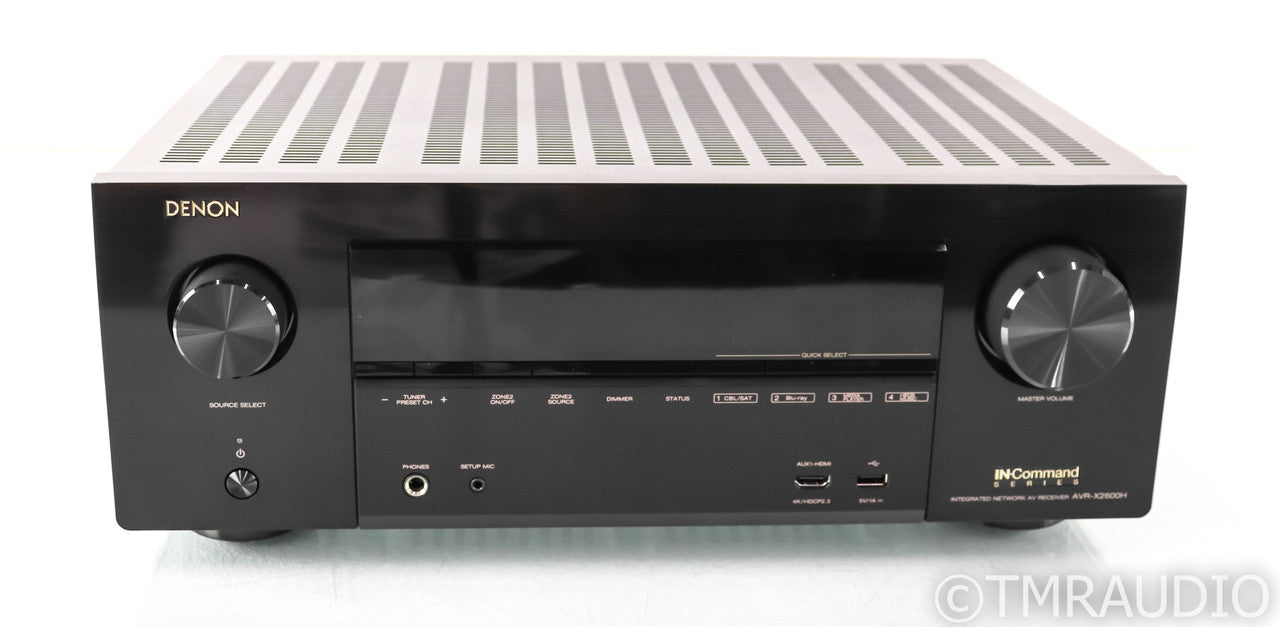 Denon AVR-X2600H 7.2 Channel Home Theater Receiver; AVRX2600H; 4K UHD; Remote