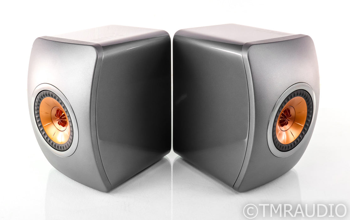 KEF LS50 Bookshelf Speakers; Dark Titanium Pair; LS-50