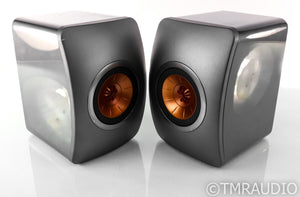 KEF LS50 Bookshelf Speakers; Dark Titanium Pair; LS-50