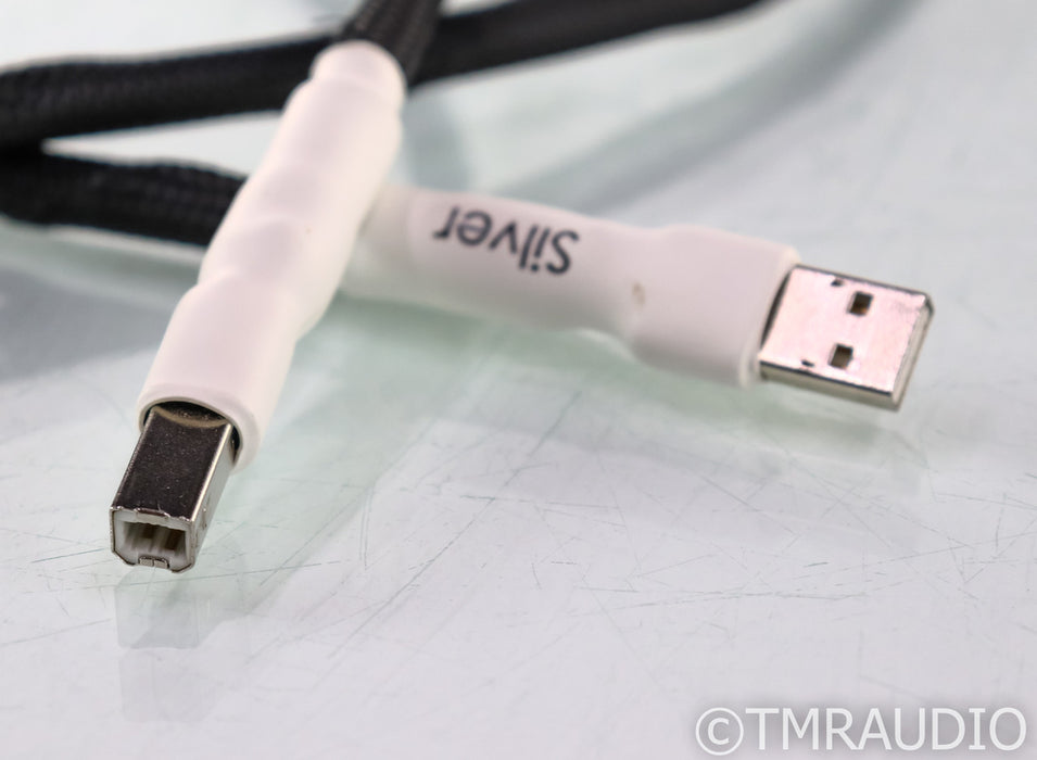 Tellurium Q Silver USB Cable; Single 1.5m Digital Interconnect