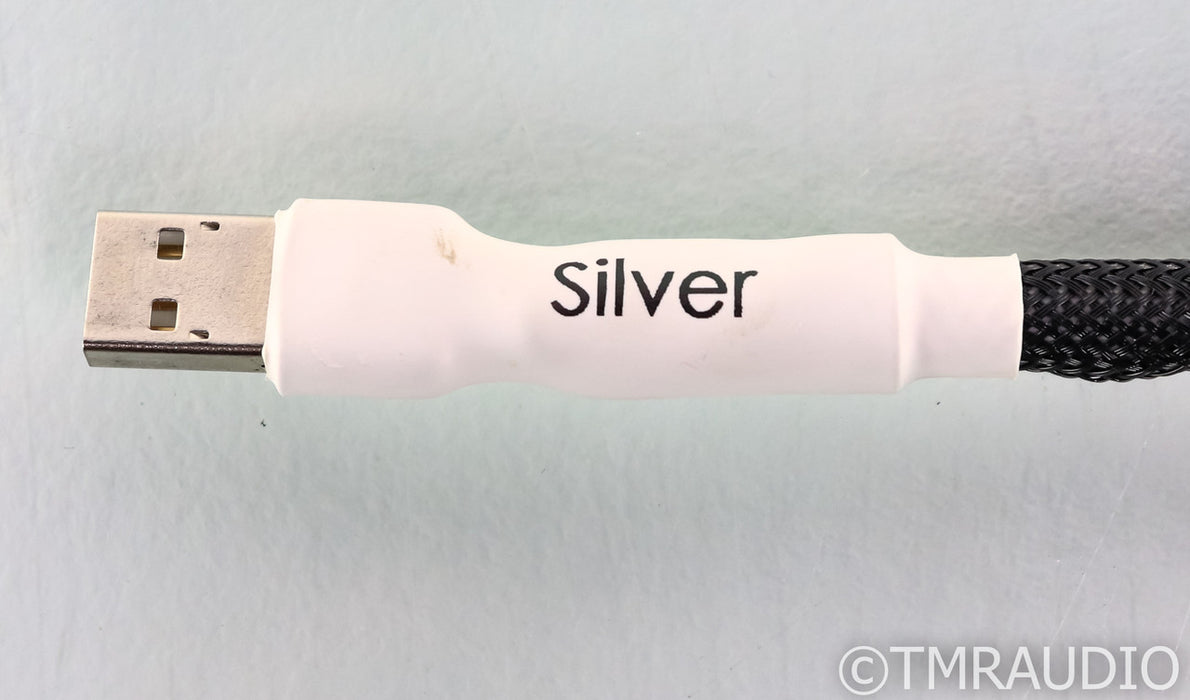 Tellurium Q Silver USB Cable; Single 1.5m Digital Interconnect