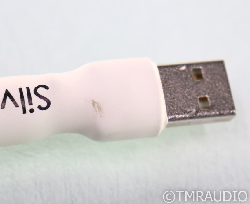 Tellurium Q Silver USB Cable; Single 1.5m Digital Interconnect