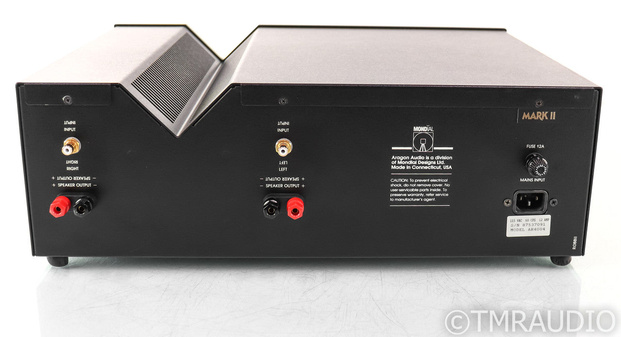 Aragon 4004 Mk II Dual Mono Power Amplifier; Mark 2