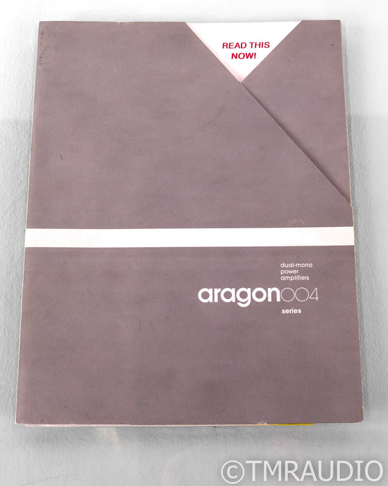 Aragon 4004 Mk II Dual Mono Power Amplifier; Mark 2