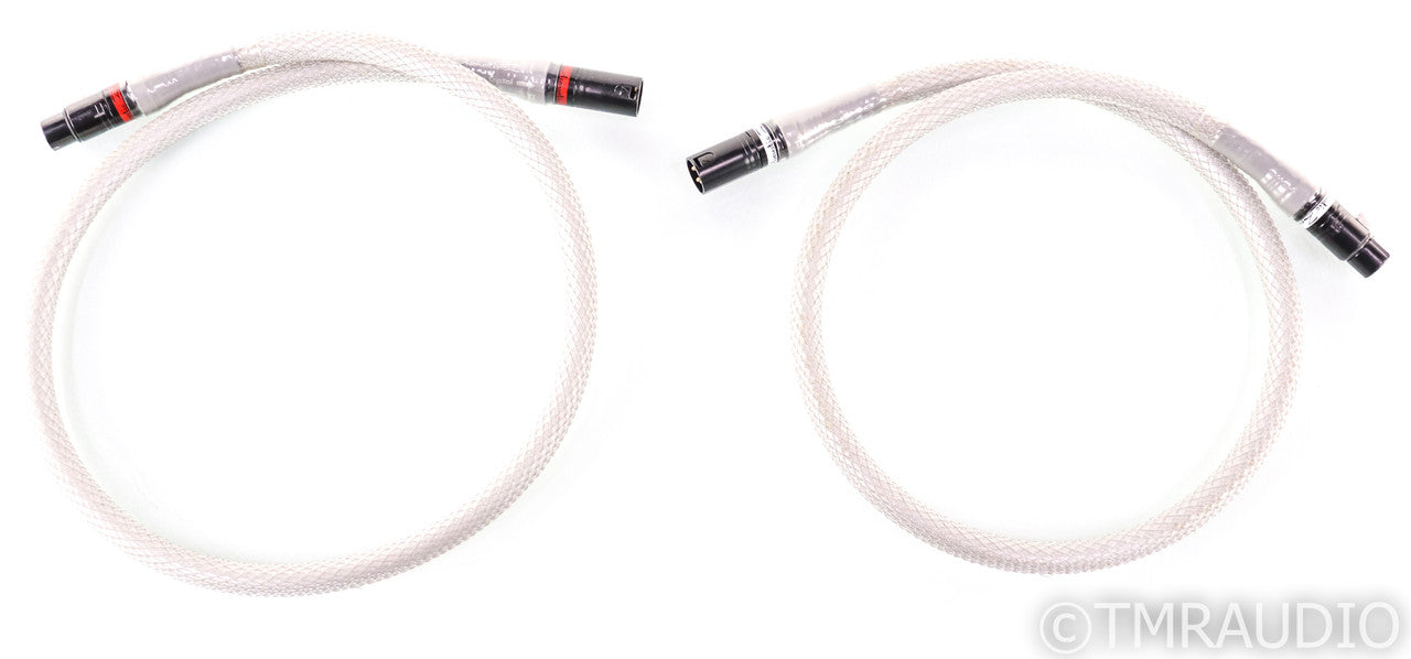 Acoustic Zen Zero Crystal Silver Reference II XLR Cables; 1m Pair Interconnects
