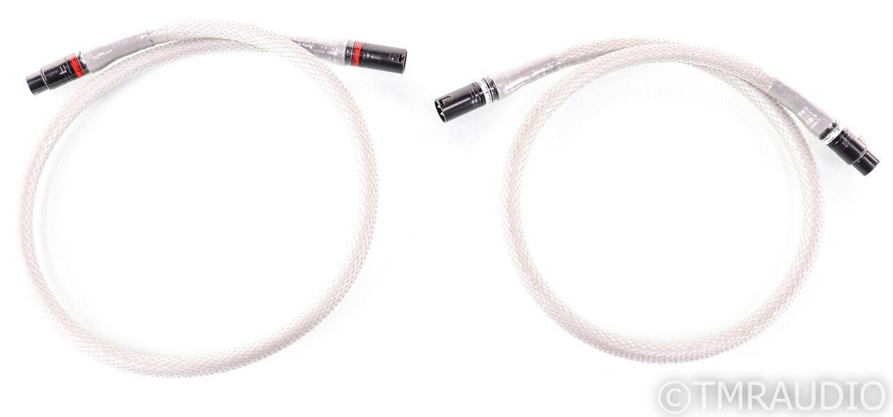 Acoustic Zen Zero Crystal Silver Reference II XLR Cables; 1m Pair Interconnects