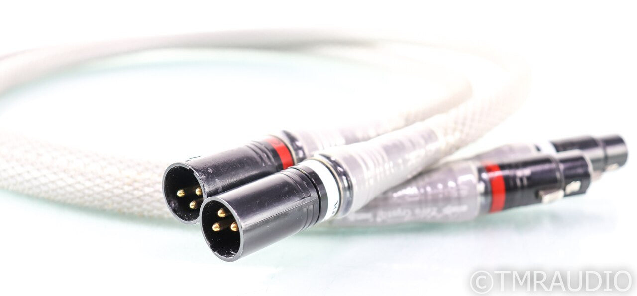 Acoustic Zen Zero Crystal Silver Reference II XLR Cables; 1m Pair Interconnects