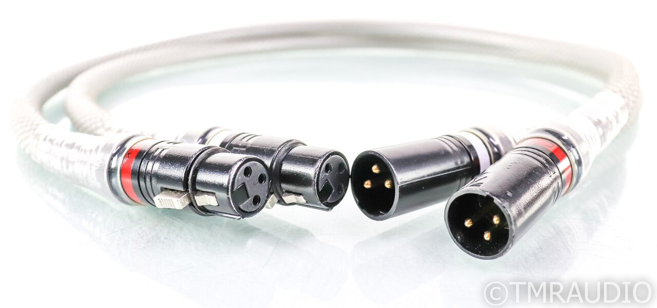 Acoustic Zen Zero Crystal Silver Reference II XLR Cables; 1m Pair Interconnects