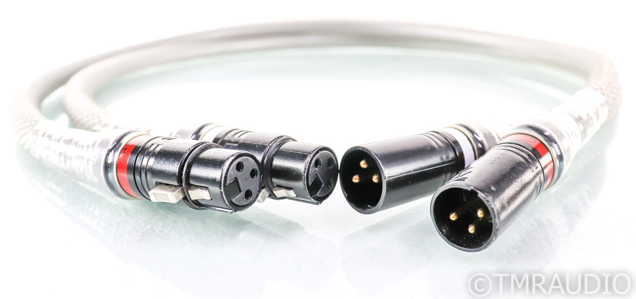 Acoustic Zen Zero Crystal Silver Reference II XLR Cables; 1m Pair Interconnects