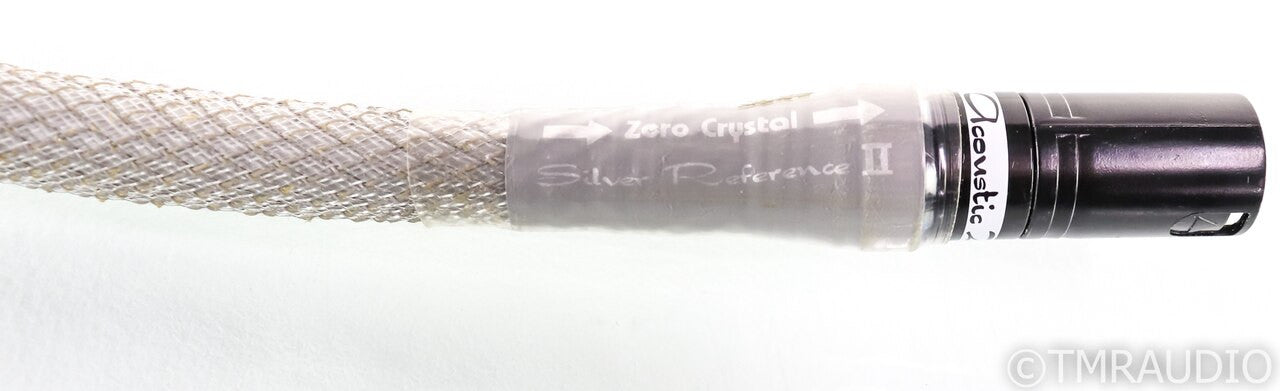 Acoustic Zen Zero Crystal Silver Reference II XLR Cables; 1m Pair Interconnects