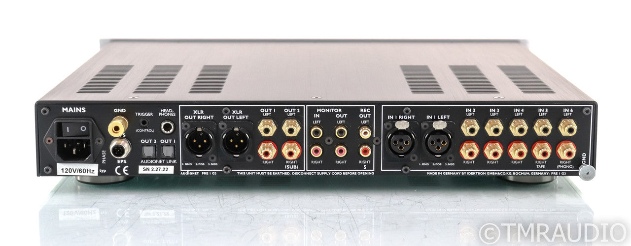 Audionet Pre I G3 Stereo Preamplifier; Pre-I G-3; Remote; Low Hours