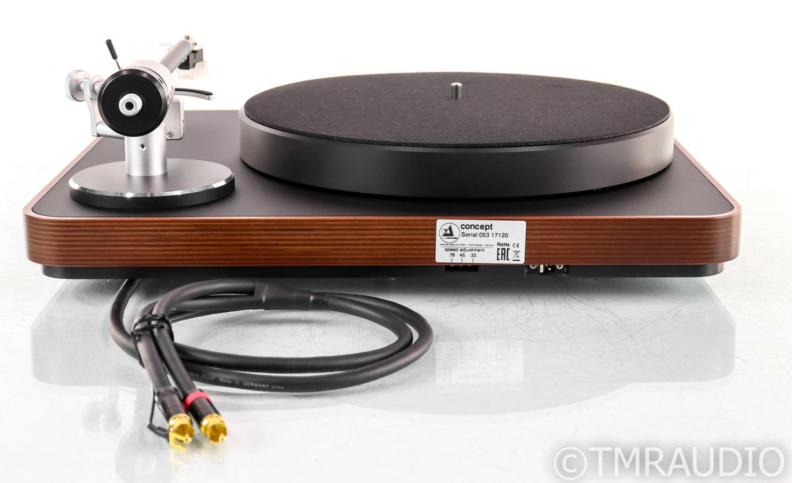 Clearaudio Concept Wood Turntable; Satisfy Black Tonearm; Concept MC (Open Box)