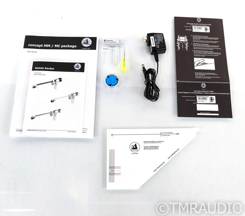 Clearaudio Concept Wood Turntable; Satisfy Black Tonearm; Concept MC (Open Box)