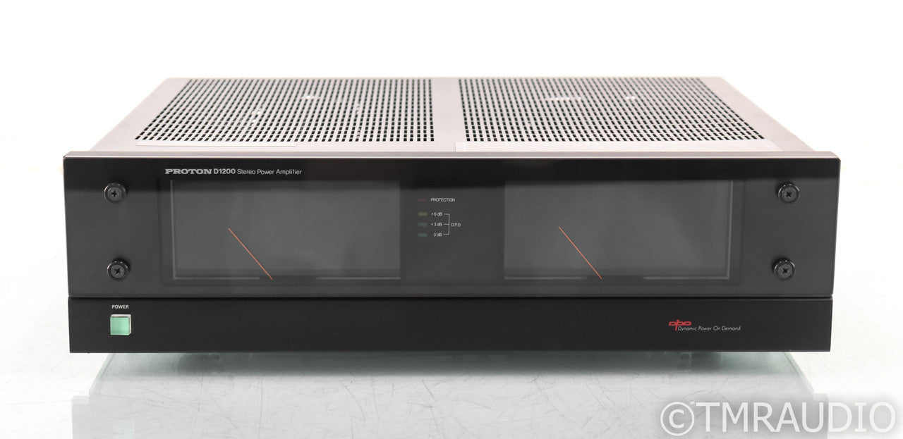 Proton D1200 Vintage Stereo Power Amplifier; D-1200; Black - Rare; Original Box