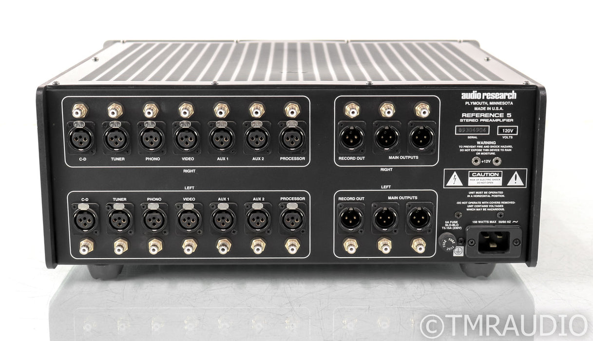 Audio Research Reference 5 Stereo Tube Preamplifier; Silver; Ref 5; Remote
