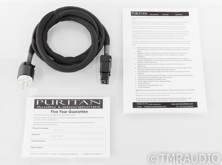 Puritan Audio Labs PSM156 AC Power Line Conditioner; PSM-156; 15A; Never Used