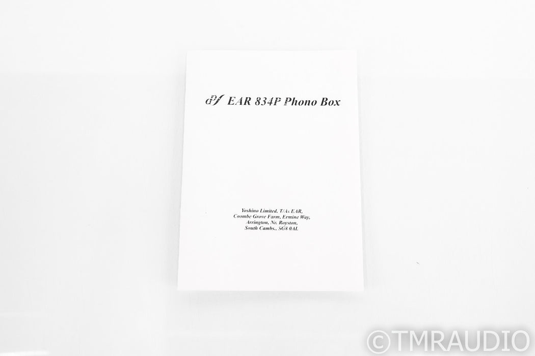 EAR 834P Tube MM Phono Preamplifier; 834-P (MM Only)