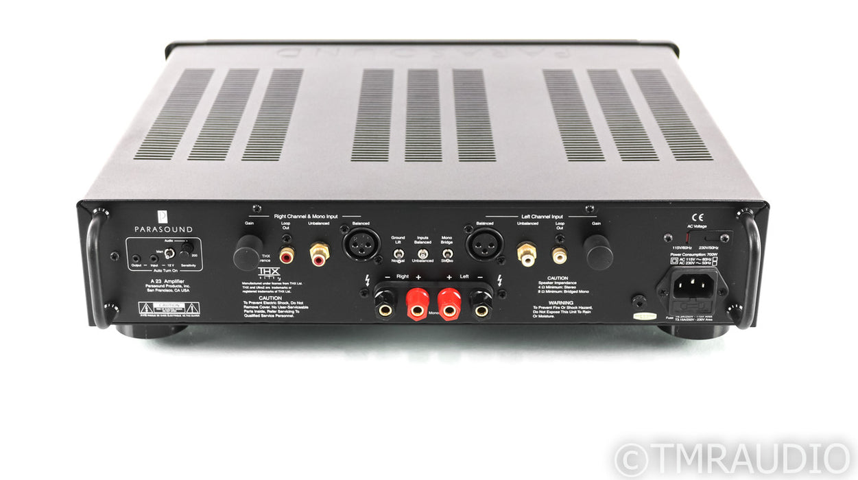 Parasound Halo A23 Stereo Power Amplifier; A-23; Black