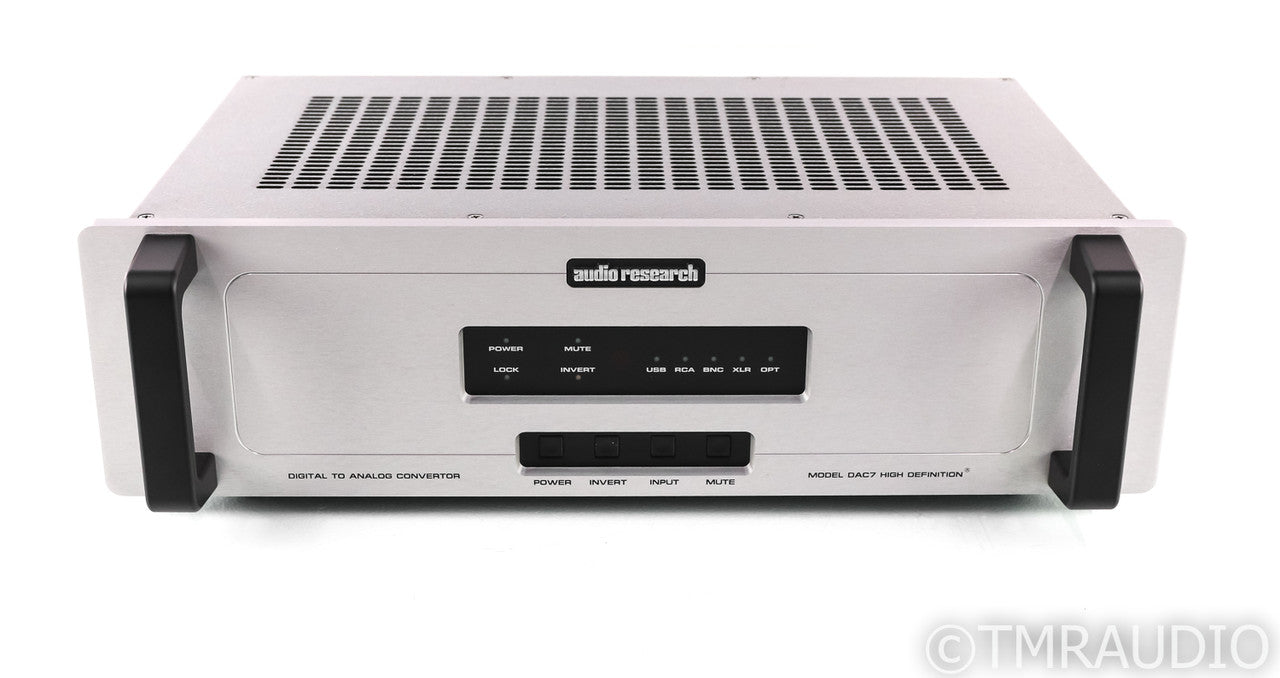 Audio Research DAC7 D/A Converter; DAC 7; Remote