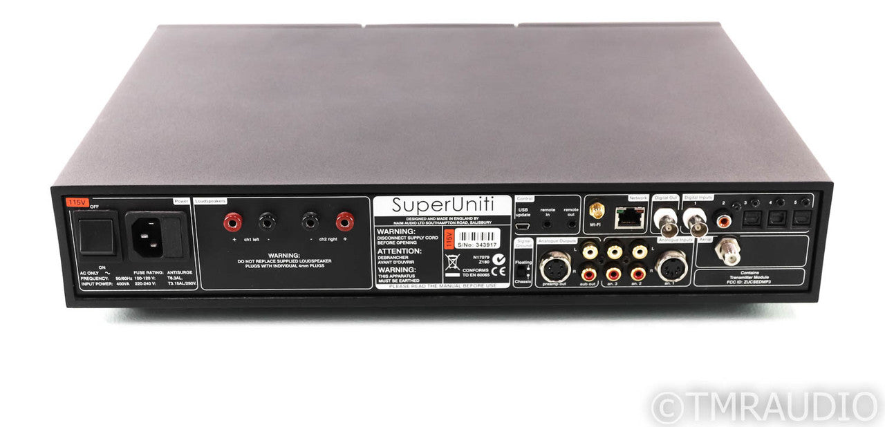Naim SuperUniti Wireless Streaming Integrated Amplifier; FM Tuner; Remote