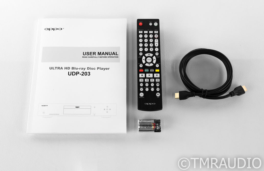 Oppo UDP-203 Universal Blu-Ray Player; 4K UHD; HDR; Remote (Less Than 30 Hours)