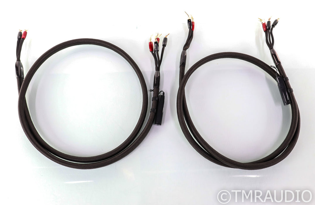 AudioQuest Oak Bi-Wire Speaker Cables; 8ft Pair; 72v DBS