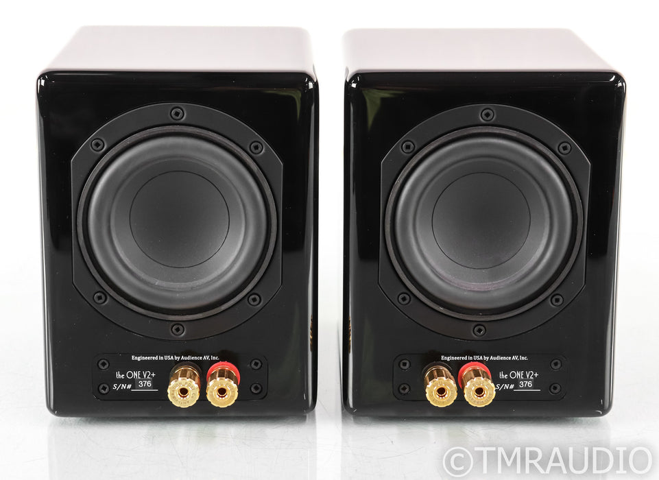 Audience The One V2+ Bookshelf Speakers; Gloss Black Pair