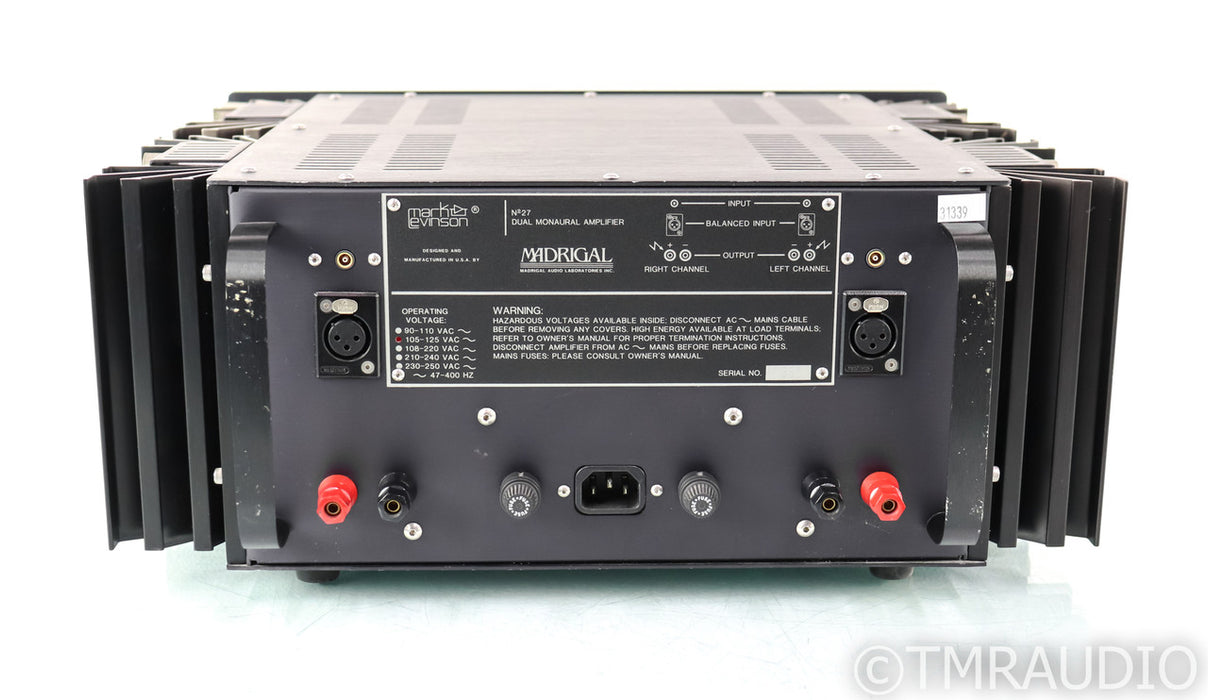 Mark Levinson No. 27 Stereo Power Amplifier; Black