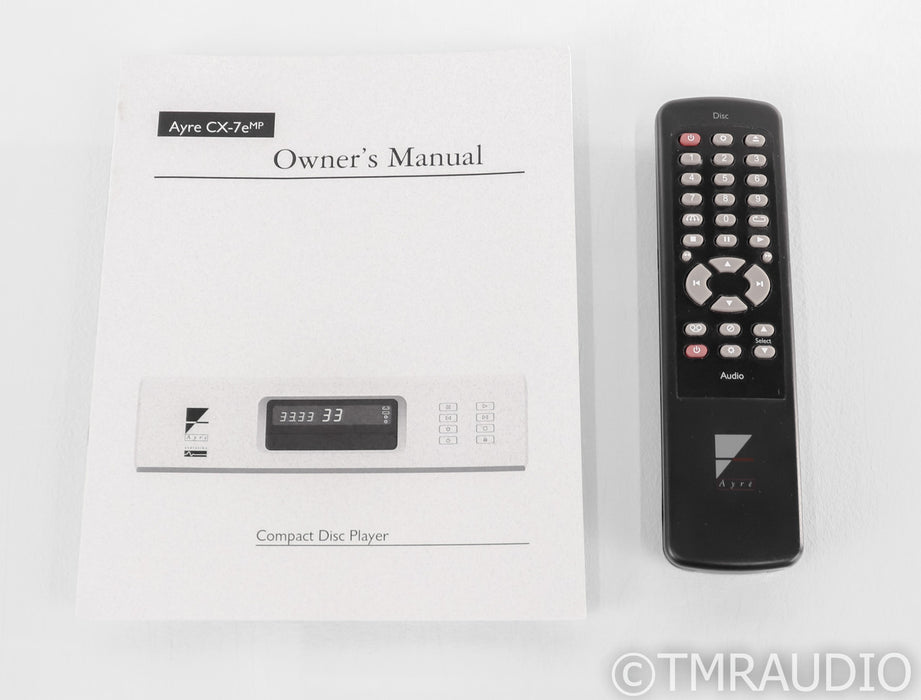 Ayre CX-7eMP CD Player; CX7EMP; Silver; Remote