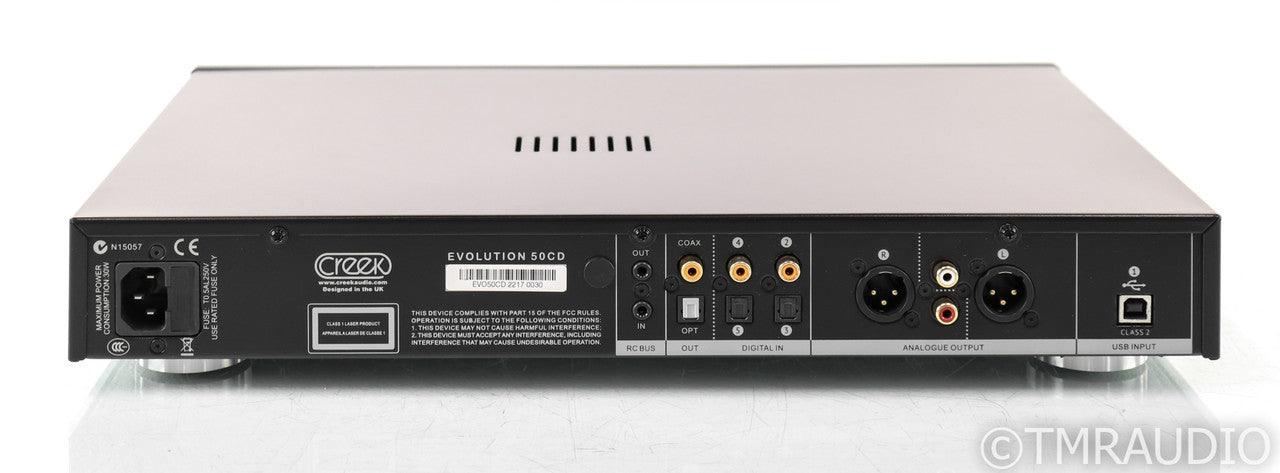 Creek Evolution 50CD CD Player; 50-CD; D/A Converter; Black