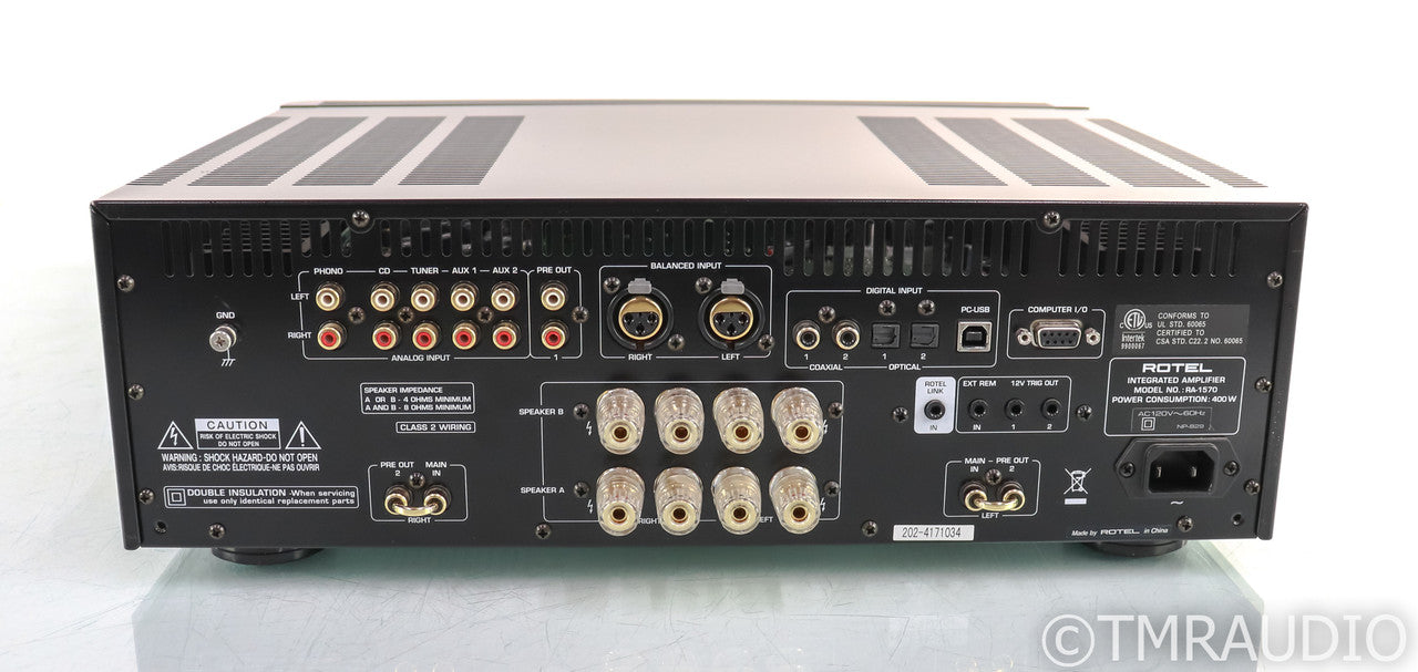 Rotel RA-1570 Stereo Integrated Amplifier; RA1570; MM Phono; Remote