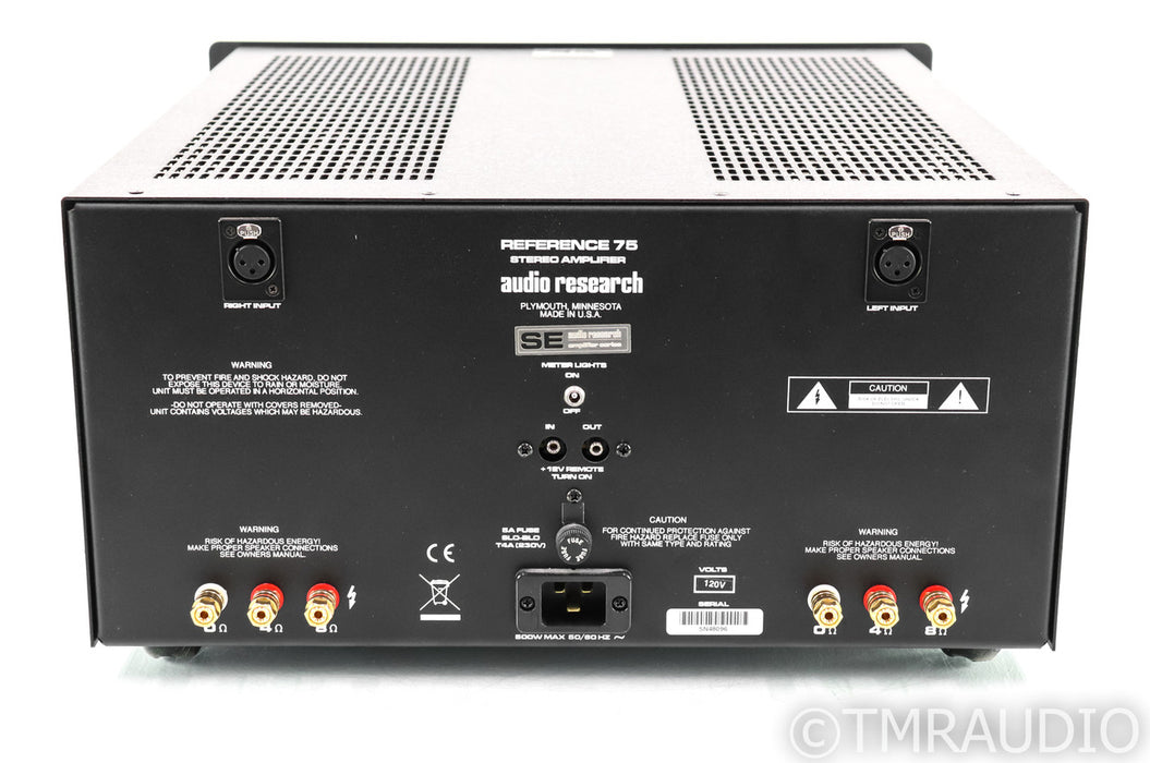 Audio Research Reference 75 SE Stereo Tube Power Amplifier; REF75SE