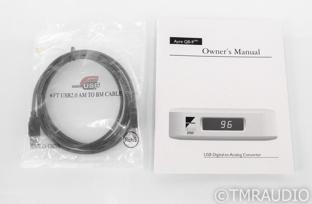 Ayre QB-9 DSD USB DAC; D/A Converter; QB9DSD; Silver